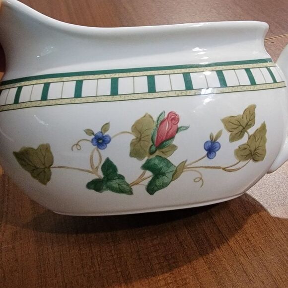 Lenox China Gravy Boat Summer Terrace Pattern Replacement Collector - Picture 3 of 8